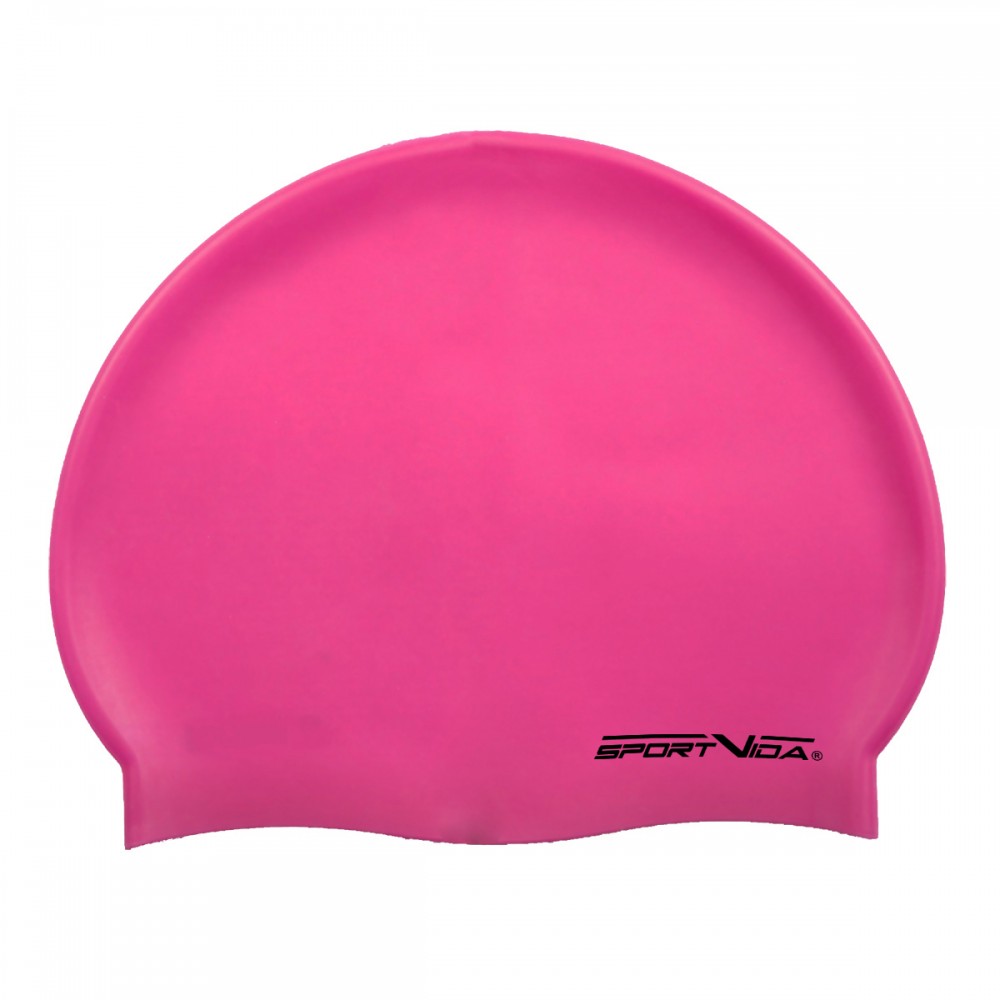 Swimming Pink Blue and Black Speedo Cap Long Hair Silicone 
