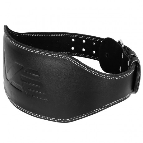 Leather Weight Lifting Belt - Wide S (62-86 cm), Black