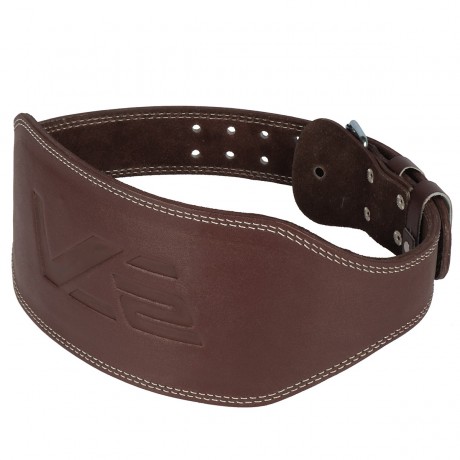 Leather Weight Lifting Belt - Wide S (62-86 cm), Brown
