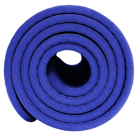 Non-Slip Fitness Mat NBR 1 cm - 180x60 cm, Blue