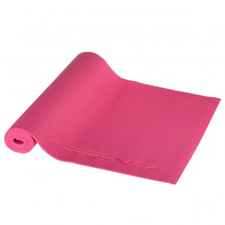 Non-Slip Fitness Mat PVC 4 mm - 173x61 cm, Pink