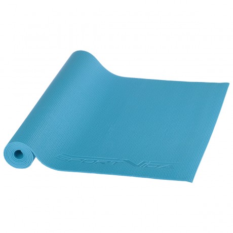 Non-Slip Fitness Mat PVC 4 mm - 173x61 cm, Blue