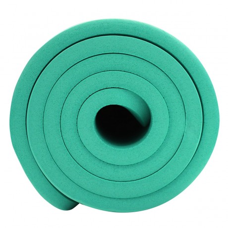 Non-Slip Fitness Mat NBR 1.5 cm - 180x60 cm, Slight Green