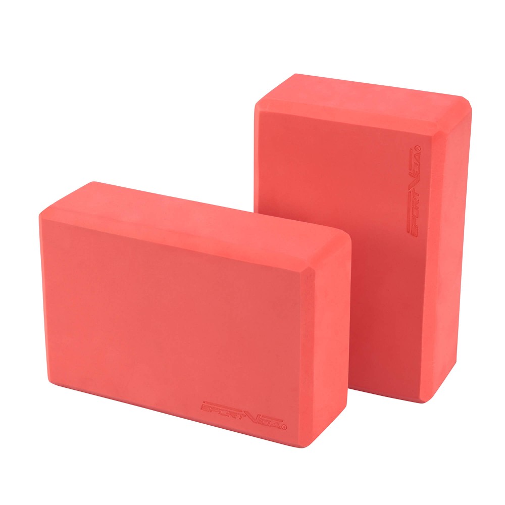 Yoga Foam Block - Dark Pink, 2 pcs.