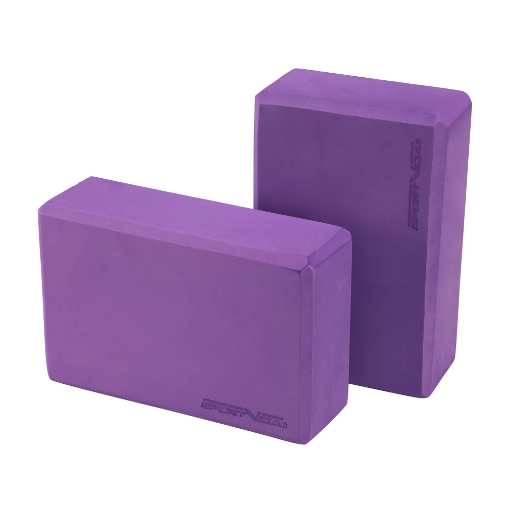 Yoga Foam Block - Violet, 2 pcs.