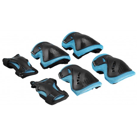 Protective Pads For Skates - Size S, Black/Blue