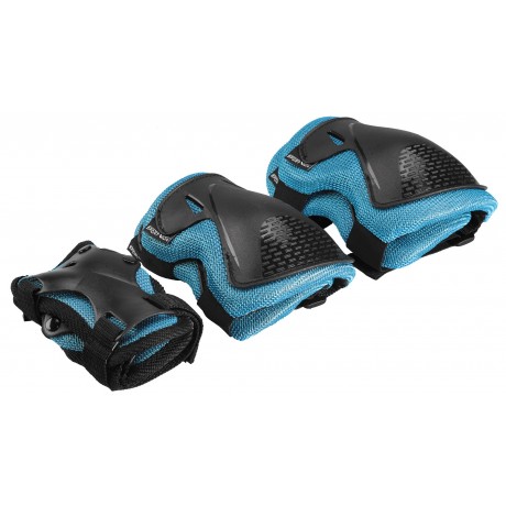 Protective Pads For Skates - Size M, Black/Blue