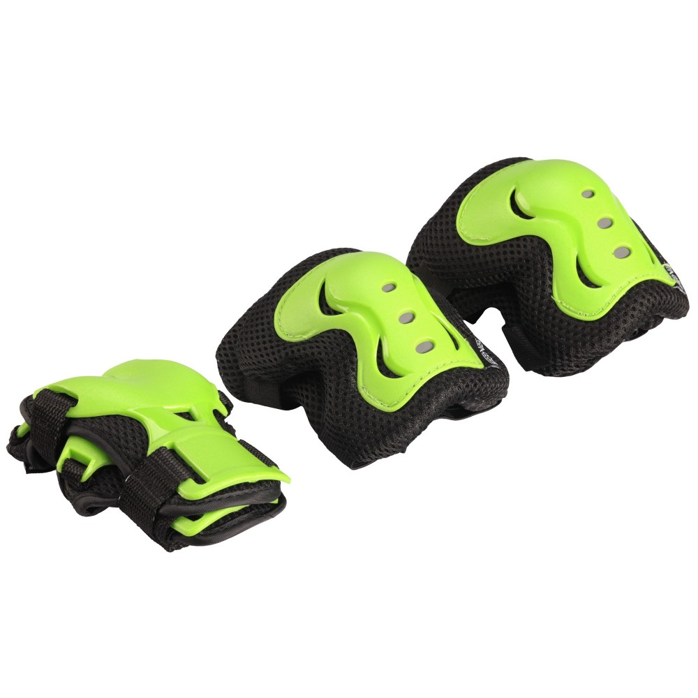 Protective Pads For Skates - Size L, Lemon/Black