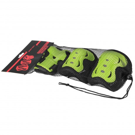 Protective Pads For Skates - Size M, Lemon/Black