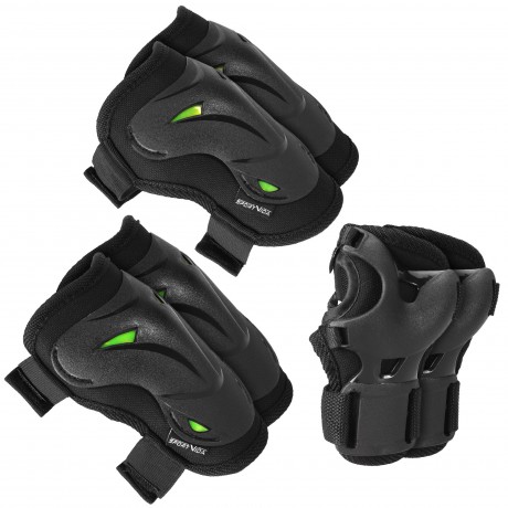 Protective Pads For Skates - Size M, Black/Navy Blue
