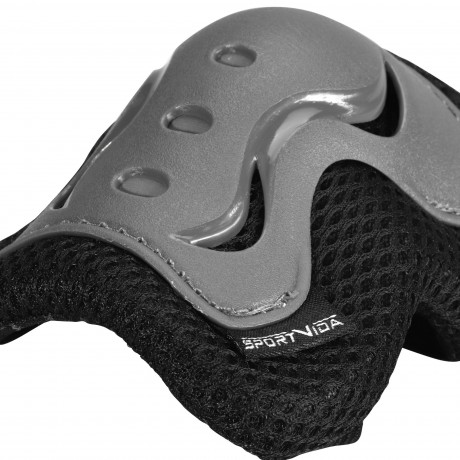 Protective Pads For Skates - Size L, Gray/Black