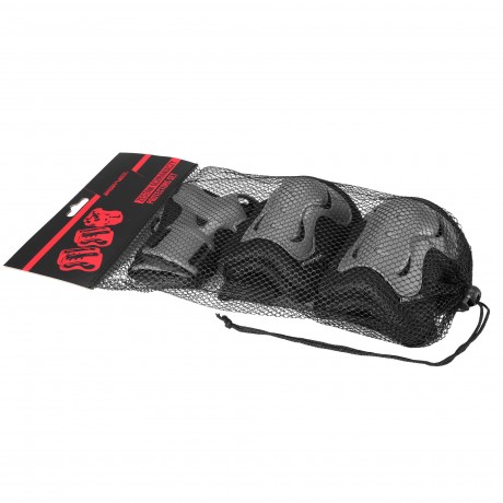 Protective Pads For Skates - Size M, Gray/Black