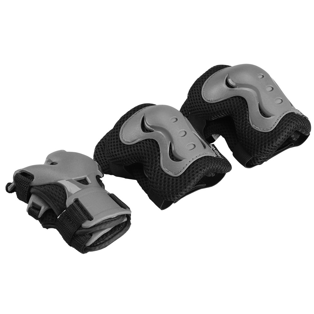 Protective Pads For Skates - Size M, Gray/Black