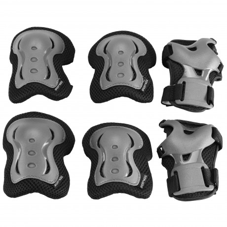 Protective Pads For Skates - Size M, Gray/Black