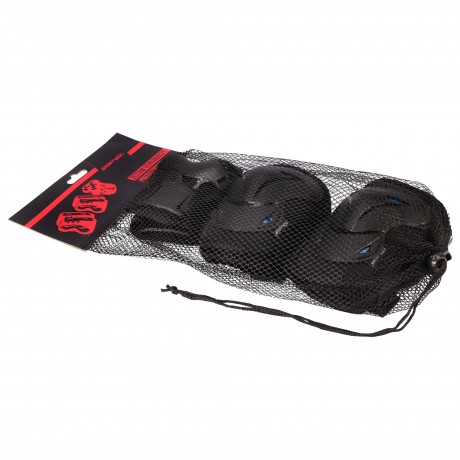 Protective Pads For Skates - Size S, Black/Navy Blue