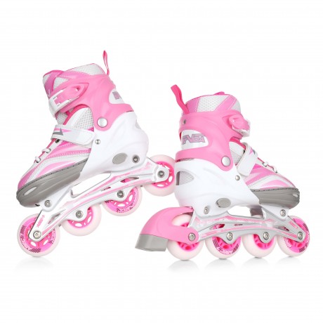 Adjustable 4 in 1 Skates - Size M (35-38), Pink