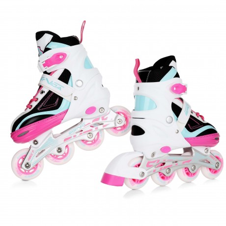 4 in 1 Skates - Size S (39-42), Pink/Black