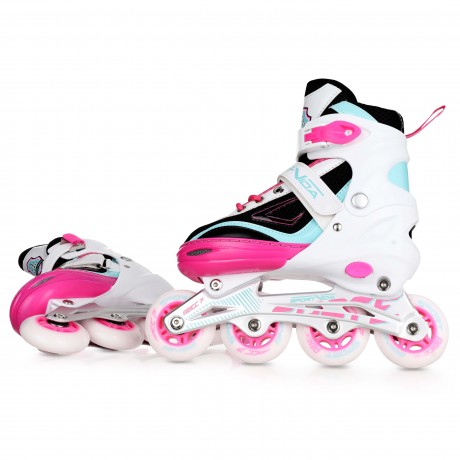 4 in 1 Skates - Size S (39-42), Pink/Black