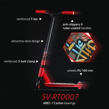 Stunt Scooter ABEC-7 Carbon 100 mm
