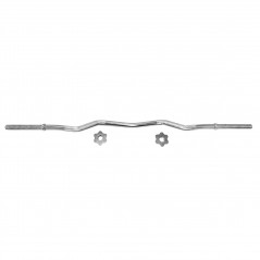 Weight Training Curl Bar with Spring Collars - 120 cm