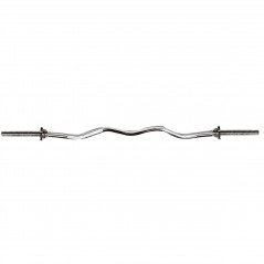 Weight Training Curl Bar with Spring Collars - 120 cm