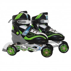 4in1 Adjustable Inline Skates With Ice Blades 4-in-1 Size (31,34), Black/Yellow