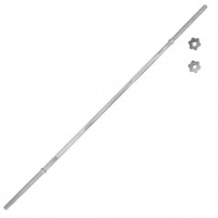 Weight Training Bar with Spring Collars - 168 cm