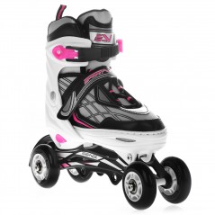 Adjustable Inline Skates With Ice Blades 4-in-1 Size 35-38  White