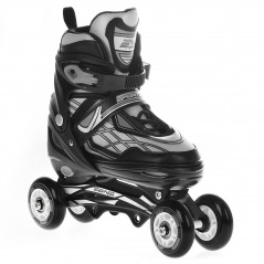 Adjustable Inline Skates With Ice Blades 4-in-1 Size 35-38 Black