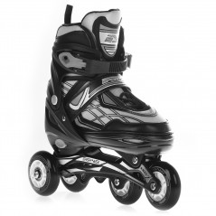 Adjustable Inline Skates With Ice Blades 4-in-1 Size 35-38 Black