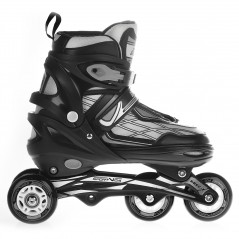 Adjustable Inline Skates With Ice Blades 4-in-1 Size 35-38 Black