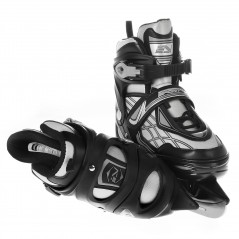 Adjustable Inline Skates With Ice Blades 4-in-1 Size 35-38 Black