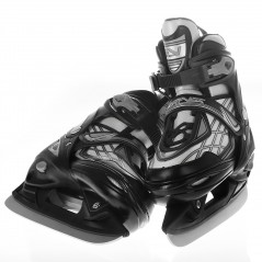 Adjustable Inline Skates With Ice Blades 4-in-1 Size 35-38 Black