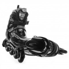 Adjustable Inline Skates With Ice Blades 4-in-1 Size 35-38 Black