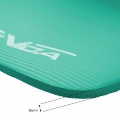 Non-Slip Fitness Mat NBR 1 cm - 180x60 cm, Light Green