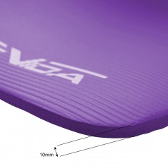 Non-Slip Fitness Mat NBR 1 cm - 180x60 cm, Violet