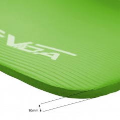 Antypoślizgowa Mata do Ćwiczeń NBR 1 cm - 180x60 cm, Zielona