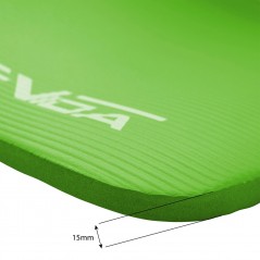 Antypoślizgowa Mata do Ćwiczeń NBR 1.5 cm - 180x60 cm, Zielona