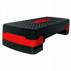 Adjustable 2-level Aerobic Step - 10, 15 cm, Red