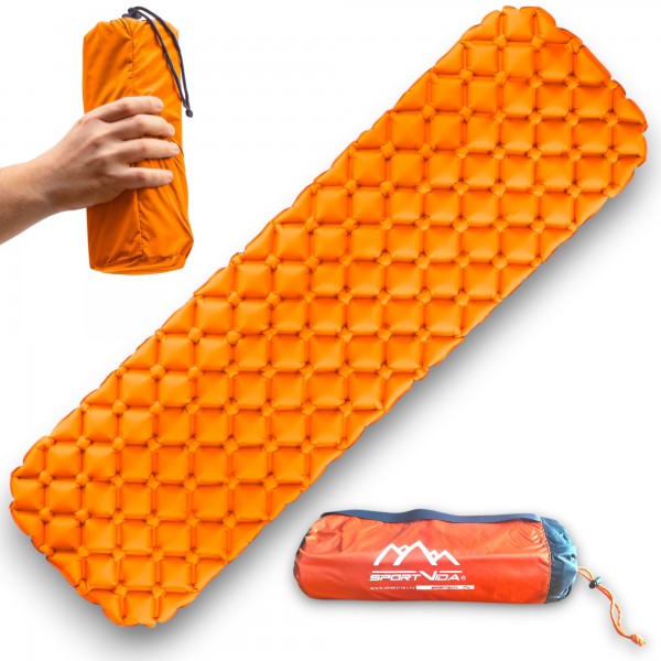 Inflating Camping Mattress...