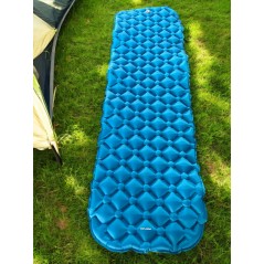 Inflating Camping Mattress - 187x56 cm, Blue