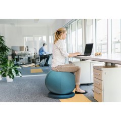 PIŁKA DO SIEDZENIA PRZY BIURKU REHABILITACYJNA GIMNASTYCZNA BIUROWA 55 CM